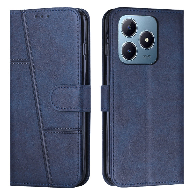 Stitching Calf Texture Buckle Leather Phone Case, For Realme 16T 5G, For Realme P4 Power 5G, For Realme 16 5G, For Realme 16 Pro+ 5G, For Realme 16 Pro 5G, For Realme C85 5G / 15x 5G India, For Realme C85 Pro 4G, For Realme 15T 5G                      ...