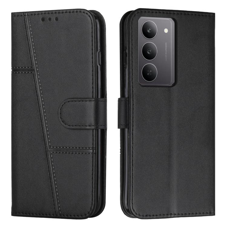 Stitching Calf Texture Buckle Leather Phone Case, For Realme 16T 5G, For Realme P4 Power 5G, For Realme 16 5G, For Realme 16 Pro+ 5G, For Realme 16 Pro 5G, For Realme C85 5G / 15x 5G India, For Realme C85 Pro 4G, For Realme 15T 5G                      ...
