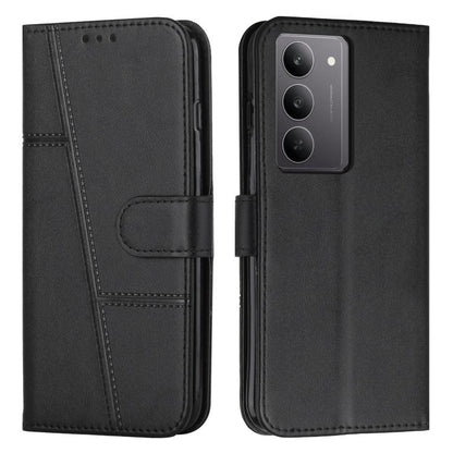 Stitching Calf Texture Buckle Leather Phone Case, For Realme 16T 5G, For Realme P4 Power 5G, For Realme 16 5G, For Realme 16 Pro+ 5G, For Realme 16 Pro 5G, For Realme C85 5G / 15x 5G India, For Realme C85 Pro 4G, For Realme 15T 5G                      ...