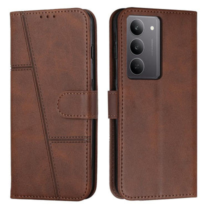 Stitching Calf Texture Buckle Leather Phone Case, For Realme 16T 5G, For Realme P4 Power 5G, For Realme 16 5G, For Realme 16 Pro+ 5G, For Realme 16 Pro 5G, For Realme C85 5G / 15x 5G India, For Realme C85 Pro 4G, For Realme 15T 5G                      ...
