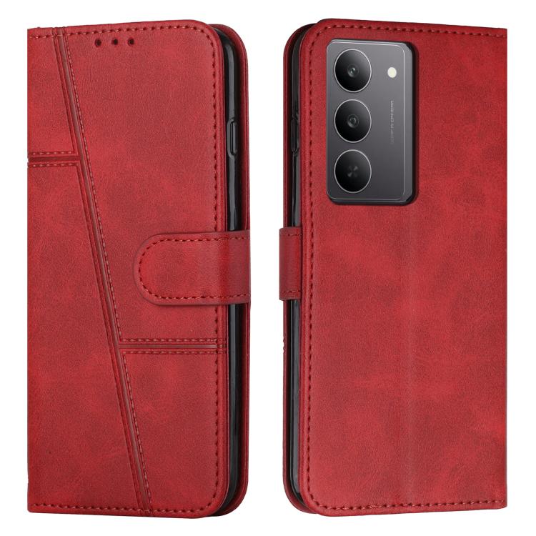 Stitching Calf Texture Buckle Leather Phone Case, For Realme 16T 5G, For Realme P4 Power 5G, For Realme 16 5G, For Realme 16 Pro+ 5G, For Realme 16 Pro 5G, For Realme C85 5G / 15x 5G India, For Realme C85 Pro 4G, For Realme 15T 5G                      ...