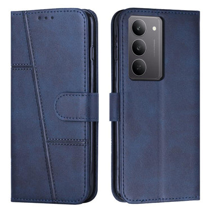 Stitching Calf Texture Buckle Leather Phone Case, For Realme 16T 5G, For Realme P4 Power 5G, For Realme 16 5G, For Realme 16 Pro+ 5G, For Realme 16 Pro 5G, For Realme C85 5G / 15x 5G India, For Realme C85 Pro 4G, For Realme 15T 5G                      ...