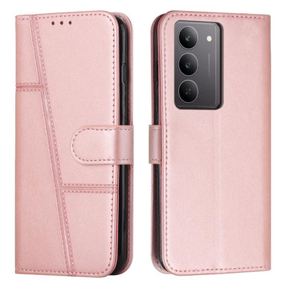 Stitching Calf Texture Buckle Leather Phone Case, For Realme 16T 5G, For Realme P4 Power 5G, For Realme 16 5G, For Realme 16 Pro+ 5G, For Realme 16 Pro 5G, For Realme C85 5G / 15x 5G India, For Realme C85 Pro 4G, For Realme 15T 5G                      ...