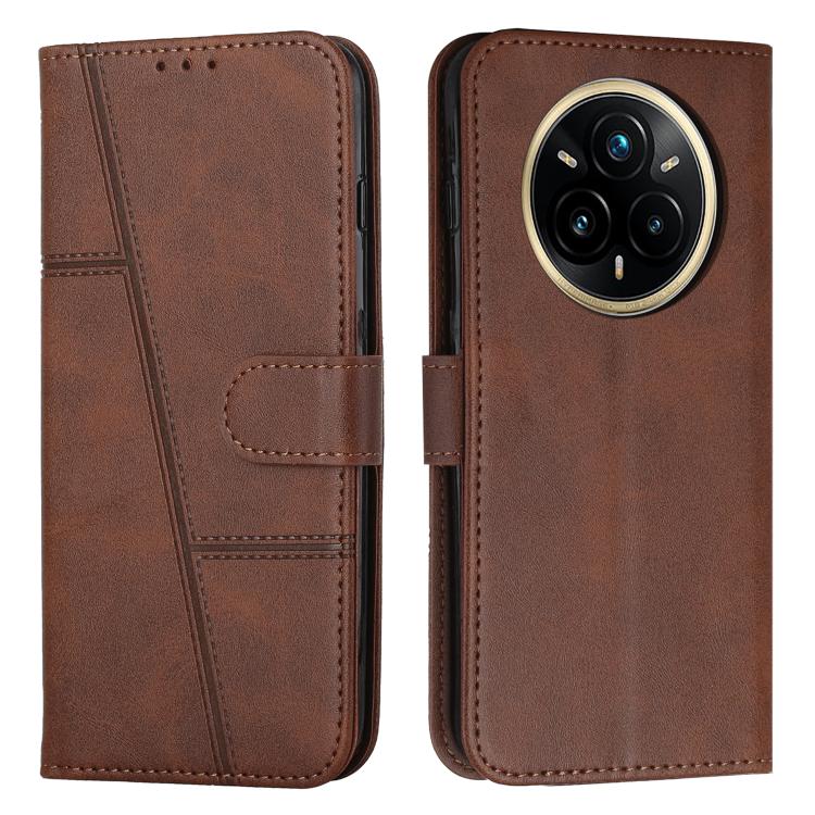 Stitching Calf Texture Buckle Leather Phone Case, For Realme 16T 5G, For Realme P4 Power 5G, For Realme 16 5G, For Realme 16 Pro+ 5G, For Realme 16 Pro 5G, For Realme C85 5G / 15x 5G India, For Realme C85 Pro 4G, For Realme 15T 5G                      ...