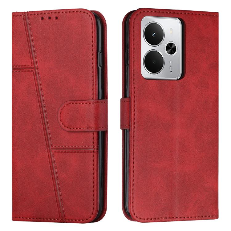 Stitching Calf Texture Buckle Leather Phone Case, For Realme 16T 5G, For Realme P4 Power 5G, For Realme 16 5G, For Realme 16 Pro+ 5G, For Realme 16 Pro 5G, For Realme C85 5G / 15x 5G India, For Realme C85 Pro 4G, For Realme 15T 5G                      ...