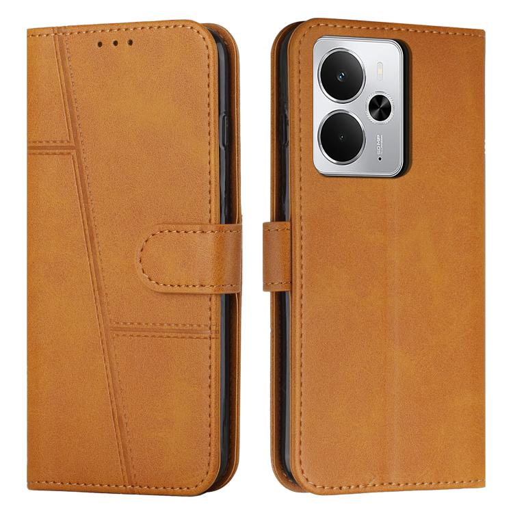 Stitching Calf Texture Buckle Leather Phone Case, For Realme 16T 5G, For Realme P4 Power 5G, For Realme 16 5G, For Realme 16 Pro+ 5G, For Realme 16 Pro 5G, For Realme C85 5G / 15x 5G India, For Realme C85 Pro 4G, For Realme 15T 5G                      ...
