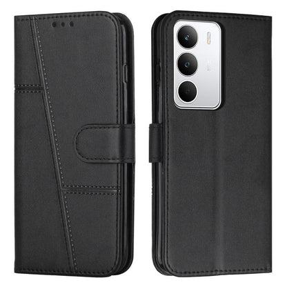 Stitching Calf Texture Buckle Leather Phone Case, For Realme 16T 5G, For Realme P4 Power 5G, For Realme 16 5G, For Realme 16 Pro+ 5G, For Realme 16 Pro 5G, For Realme C85 5G / 15x 5G India, For Realme C85 Pro 4G, For Realme 15T 5G                      ...