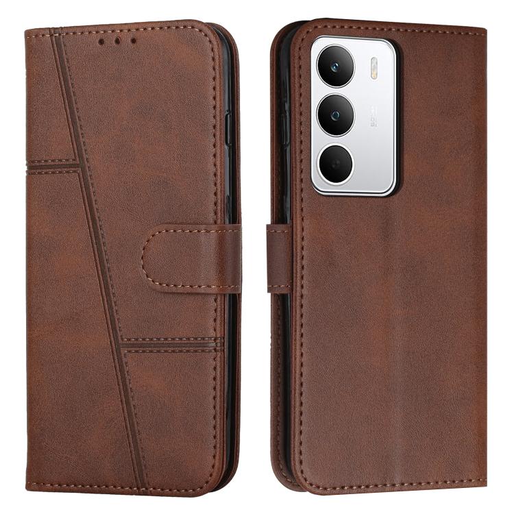Stitching Calf Texture Buckle Leather Phone Case, For Realme 16T 5G, For Realme P4 Power 5G, For Realme 16 5G, For Realme 16 Pro+ 5G, For Realme 16 Pro 5G, For Realme C85 5G / 15x 5G India, For Realme C85 Pro 4G, For Realme 15T 5G                      ...