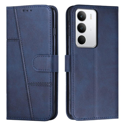 Stitching Calf Texture Buckle Leather Phone Case, For Realme 16T 5G, For Realme P4 Power 5G, For Realme 16 5G, For Realme 16 Pro+ 5G, For Realme 16 Pro 5G, For Realme C85 5G / 15x 5G India, For Realme C85 Pro 4G, For Realme 15T 5G                      ...