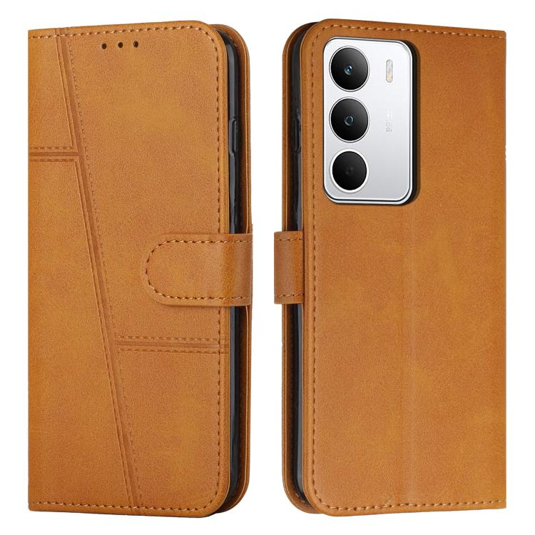 Stitching Calf Texture Buckle Leather Phone Case, For Realme 16T 5G, For Realme P4 Power 5G, For Realme 16 5G, For Realme 16 Pro+ 5G, For Realme 16 Pro 5G, For Realme C85 5G / 15x 5G India, For Realme C85 Pro 4G, For Realme 15T 5G                      ...