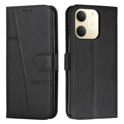 Stitching Calf Texture Buckle Leather Phone Case, For Realme 16T 5G, For Realme P4 Power 5G, For Realme 16 5G, For Realme 16 Pro+ 5G, For Realme 16 Pro 5G, For Realme C85 5G / 15x 5G India, For Realme C85 Pro 4G, For Realme 15T 5G                      ...