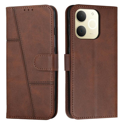 Stitching Calf Texture Buckle Leather Phone Case, For Realme 16T 5G, For Realme P4 Power 5G, For Realme 16 5G, For Realme 16 Pro+ 5G, For Realme 16 Pro 5G, For Realme C85 5G / 15x 5G India, For Realme C85 Pro 4G, For Realme 15T 5G                      ...