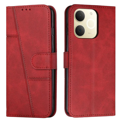 Stitching Calf Texture Buckle Leather Phone Case, For Realme 16T 5G, For Realme P4 Power 5G, For Realme 16 5G, For Realme 16 Pro+ 5G, For Realme 16 Pro 5G, For Realme C85 5G / 15x 5G India, For Realme C85 Pro 4G, For Realme 15T 5G                      ...