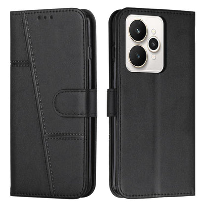 Stitching Calf Texture Buckle Leather Phone Case, For Realme 16T 5G, For Realme P4 Power 5G, For Realme 16 5G, For Realme 16 Pro+ 5G, For Realme 16 Pro 5G, For Realme C85 5G / 15x 5G India, For Realme C85 Pro 4G, For Realme 15T 5G                      ...
