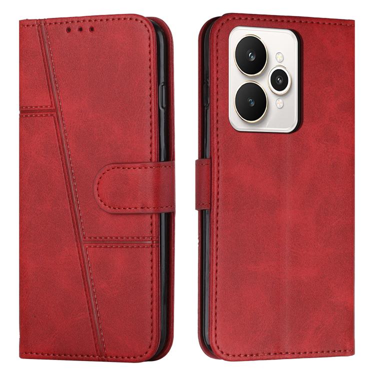 Stitching Calf Texture Buckle Leather Phone Case, For Realme 16T 5G, For Realme P4 Power 5G, For Realme 16 5G, For Realme 16 Pro+ 5G, For Realme 16 Pro 5G, For Realme C85 5G / 15x 5G India, For Realme C85 Pro 4G, For Realme 15T 5G                      ...