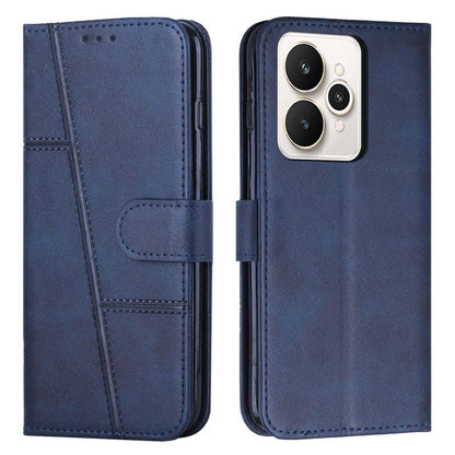 Stitching Calf Texture Buckle Leather Phone Case, For Realme 16T 5G, For Realme P4 Power 5G, For Realme 16 5G, For Realme 16 Pro+ 5G, For Realme 16 Pro 5G, For Realme C85 5G / 15x 5G India, For Realme C85 Pro 4G, For Realme 15T 5G                      ...