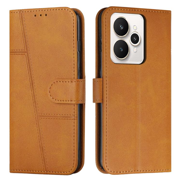 Stitching Calf Texture Buckle Leather Phone Case, For Realme 16T 5G, For Realme P4 Power 5G, For Realme 16 5G, For Realme 16 Pro+ 5G, For Realme 16 Pro 5G, For Realme C85 5G / 15x 5G India, For Realme C85 Pro 4G, For Realme 15T 5G                      ...