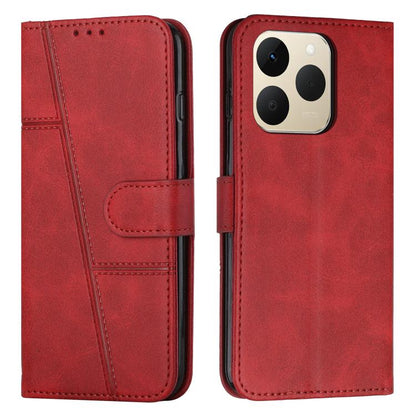 Stitching Calf Texture Buckle Leather Phone Case, For Realme 16T 5G, For Realme P4 Power 5G, For Realme 16 5G, For Realme 16 Pro+ 5G, For Realme 16 Pro 5G, For Realme C85 5G / 15x 5G India, For Realme C85 Pro 4G, For Realme 15T 5G                      ...