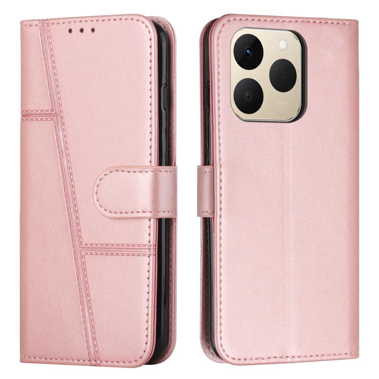 Stitching Calf Texture Buckle Leather Phone Case, For Realme 16T 5G, For Realme P4 Power 5G, For Realme 16 5G, For Realme 16 Pro+ 5G, For Realme 16 Pro 5G, For Realme C85 5G / 15x 5G India, For Realme C85 Pro 4G, For Realme 15T 5G                      ...