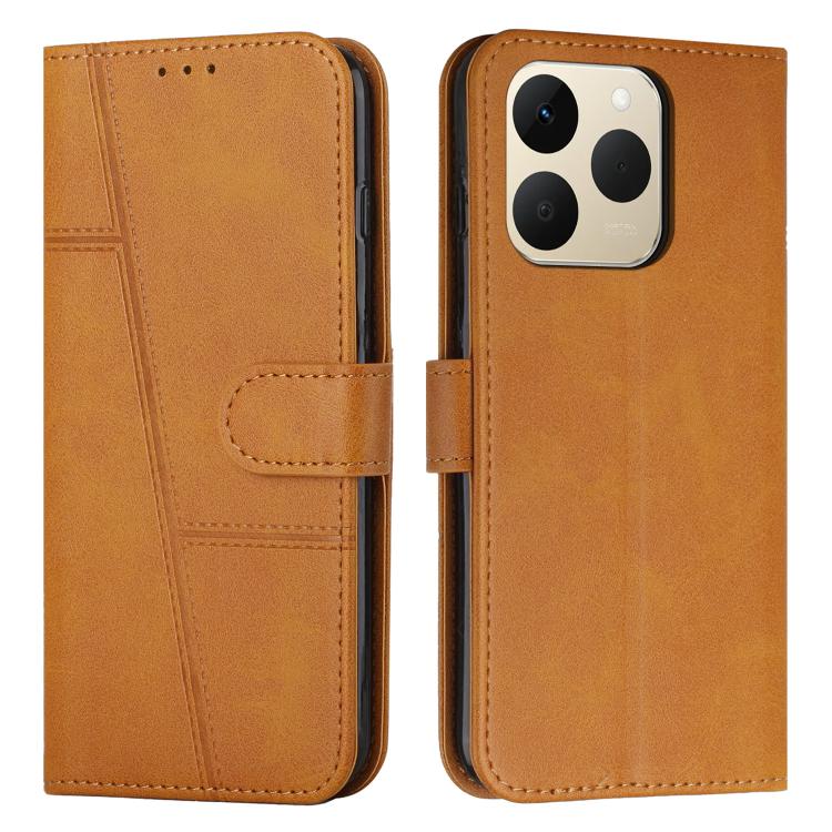 Stitching Calf Texture Buckle Leather Phone Case, For Realme 16T 5G, For Realme P4 Power 5G, For Realme 16 5G, For Realme 16 Pro+ 5G, For Realme 16 Pro 5G, For Realme C85 5G / 15x 5G India, For Realme C85 Pro 4G, For Realme 15T 5G                      ...