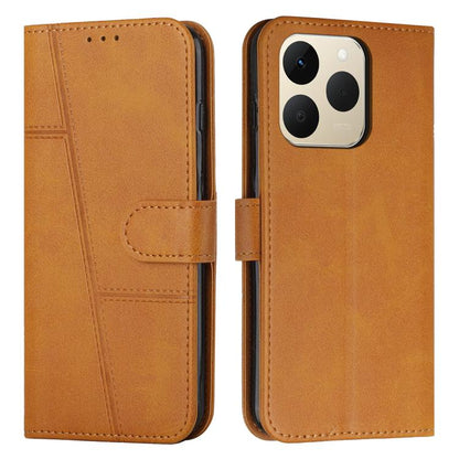 Stitching Calf Texture Buckle Leather Phone Case, For Realme 16T 5G, For Realme P4 Power 5G, For Realme 16 5G, For Realme 16 Pro+ 5G, For Realme 16 Pro 5G, For Realme C85 5G / 15x 5G India, For Realme C85 Pro 4G, For Realme 15T 5G                      ...