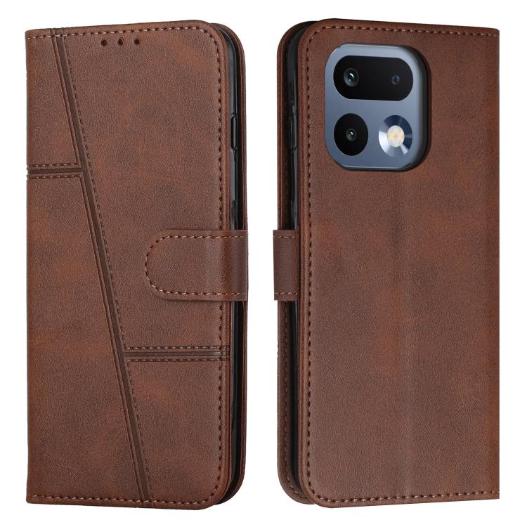 Stitching Calf Texture Buckle Leather Phone Case, For Realme 16T 5G, For Realme P4 Power 5G, For Realme 16 5G, For Realme 16 Pro+ 5G, For Realme 16 Pro 5G, For Realme C85 5G / 15x 5G India, For Realme C85 Pro 4G, For Realme 15T 5G                      ...
