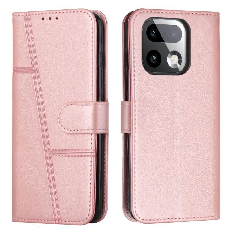 Stitching Calf Texture Buckle Leather Phone Case, For Realme 16T 5G, For Realme P4 Power 5G, For Realme 16 5G, For Realme 16 Pro+ 5G, For Realme 16 Pro 5G, For Realme C85 5G / 15x 5G India, For Realme C85 Pro 4G, For Realme 15T 5G                      ...