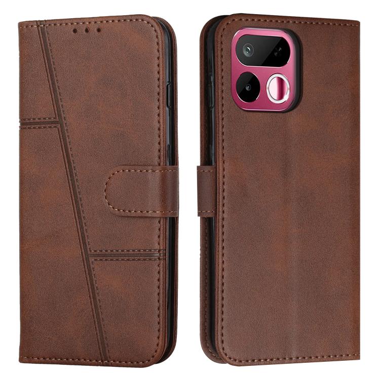 Stitching Calf Texture Buckle Leather Phone Case, For Realme 16T 5G, For Realme P4 Power 5G, For Realme 16 5G, For Realme 16 Pro+ 5G, For Realme 16 Pro 5G, For Realme C85 5G / 15x 5G India, For Realme C85 Pro 4G, For Realme 15T 5G                      ...