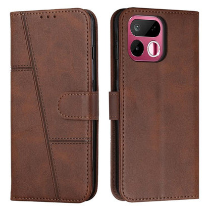 Stitching Calf Texture Buckle Leather Phone Case, For Realme 16T 5G, For Realme P4 Power 5G, For Realme 16 5G, For Realme 16 Pro+ 5G, For Realme 16 Pro 5G, For Realme C85 5G / 15x 5G India, For Realme C85 Pro 4G, For Realme 15T 5G                      ...