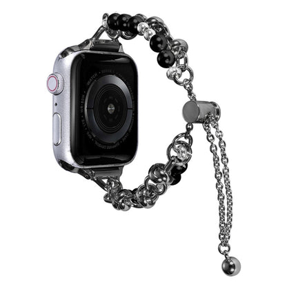Pearl Bracelet Metal Watch Band, For Apple Watch SE 2023 44mm, For Apple Watch Ultra 49mm, For Apple Watch SE 2023 40mm, For Apple Watch 8 41mm, For Apple Watch Ultra 2 49mm, For Apple Watch 8 45mm, For Apple Watch SE 2022 40mm�������������������������...