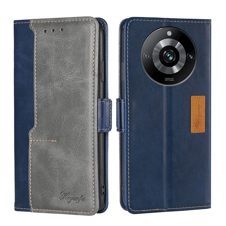 Contrast Color Side Buckle Leather Phone Case, For Realme 11 Pro / 11 Pro+ 5G, For Realme C65 4G