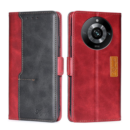 Contrast Color Side Buckle Leather Phone Case, For Realme 11 Pro / 11 Pro+ 5G, For Realme C65 4G