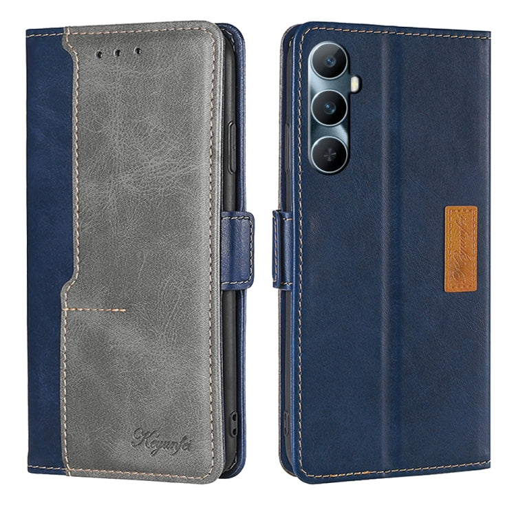 Contrast Color Side Buckle Leather Phone Case, For Realme 11 Pro / 11 Pro+ 5G, For Realme C65 4G