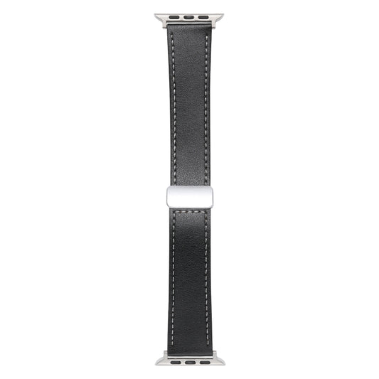 Magnetic Buckle Skin Feel Leather Watch Band, For Apple Watch Serie 6 40mm, For Apple Watch Serie 6 44mm, For Apple Watch Serie 5 44mm, For Apple Watch Serie 5 40mm, For Apple Watch Serie 4 44mm, For Apple Watch 42mm, For Apple Watch Serie 4 40mm      ...