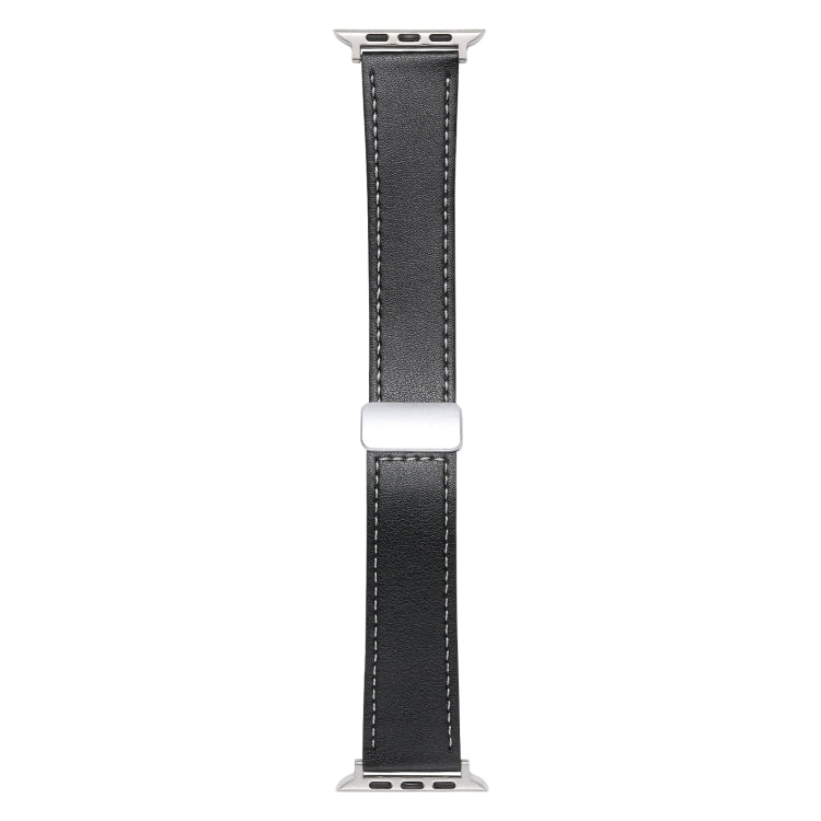 Magnetic Buckle Skin Feel Leather Watch Band, For Apple Watch Serie 6 40mm, For Apple Watch Serie 6 44mm, For Apple Watch Serie 5 44mm, For Apple Watch Serie 5 40mm, For Apple Watch Serie 4 44mm, For Apple Watch 42mm, For Apple Watch Serie 4 40mm������...