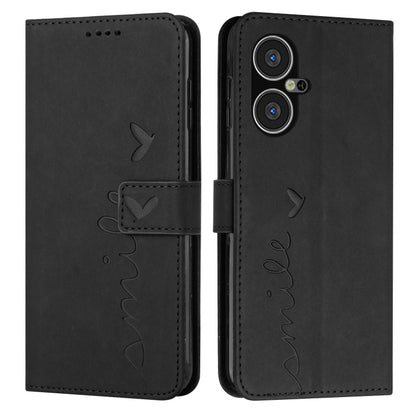 Skin Feel Heart Pattern Leather Phone Case, For Tecno Pova Neo 3, For Tecno Camon 20 Premier, For Tecno Camon 20 Pro 5G, For Tecno Pova 5 4G, For Tecno Camon 20/Camon 20 Pro 4G