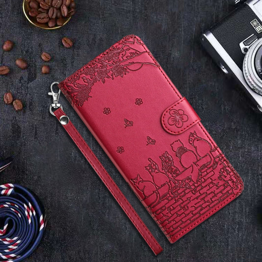 Cat Embossing Pattern Leather Phone Case with Lanyard, For iPhone 16e / 17e, For iPhone 17 Pro Max, For iPhone 17 Pro, For iPhone 17, For iPhone Air, For iPhone 16 Pro Max, For iPhone 16 Pro, For iPhone 16 Plus, For iPhone 16, For iPhone 15 Pro Max    ...