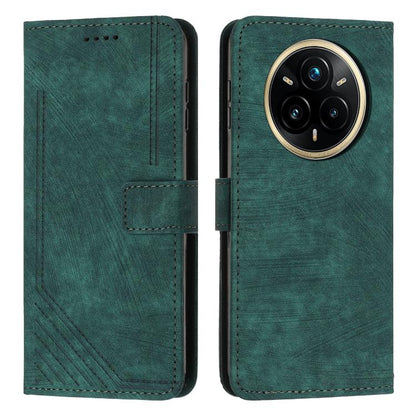 Skin Feel Stripe Pattern Leather Phone Case with Lanyard, For Realme 16T 5G, For Realme P4 Power 5G, For Realme 16 5G, For Realme 16 Pro+ 5G, For Realme 16 Pro 5G, For Realme C85 5G / 15x 5G India, For Realme C85 Pro 4G, For Realme 15T 5G              ...