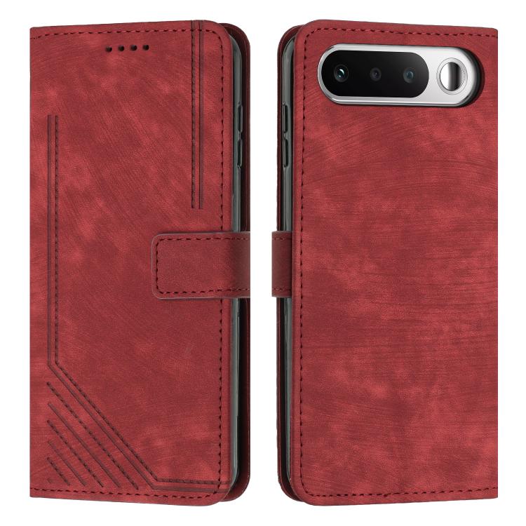 Skin Feel Stripe Pattern Leather Phone Case with Lanyard, For Realme 16T 5G, For Realme P4 Power 5G, For Realme 16 5G, For Realme 16 Pro+ 5G, For Realme 16 Pro 5G, For Realme C85 5G / 15x 5G India, For Realme C85 Pro 4G, For Realme 15T 5G              ...