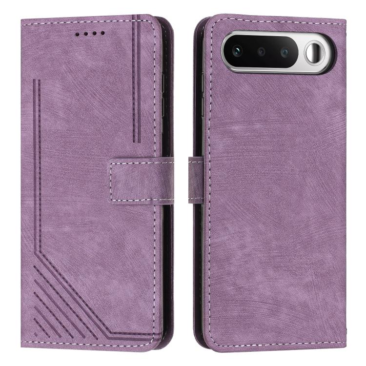 Skin Feel Stripe Pattern Leather Phone Case with Lanyard, For Realme 16T 5G, For Realme P4 Power 5G, For Realme 16 5G, For Realme 16 Pro+ 5G, For Realme 16 Pro 5G, For Realme C85 5G / 15x 5G India, For Realme C85 Pro 4G, For Realme 15T 5G              ...
