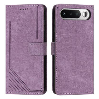 Skin Feel Stripe Pattern Leather Phone Case with Lanyard, For Realme 16T 5G, For Realme P4 Power 5G, For Realme 16 5G, For Realme 16 Pro+ 5G, For Realme 16 Pro 5G, For Realme C85 5G / 15x 5G India, For Realme C85 Pro 4G, For Realme 15T 5G              ...