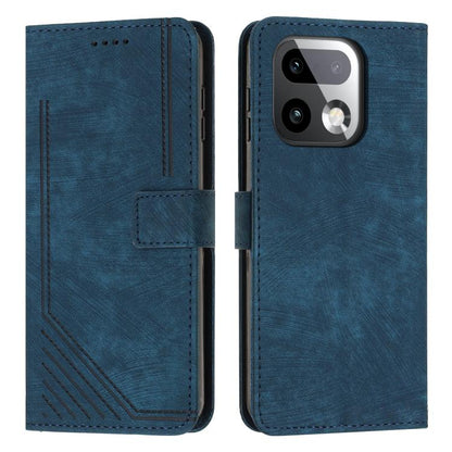 Skin Feel Stripe Pattern Leather Phone Case with Lanyard, For Realme 16T 5G, For Realme P4 Power 5G, For Realme 16 5G, For Realme 16 Pro+ 5G, For Realme 16 Pro 5G, For Realme C85 5G / 15x 5G India, For Realme C85 Pro 4G, For Realme 15T 5G              ...