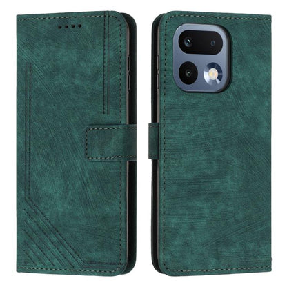 Skin Feel Stripe Pattern Leather Phone Case with Lanyard, For Realme 16T 5G, For Realme P4 Power 5G, For Realme 16 5G, For Realme 16 Pro+ 5G, For Realme 16 Pro 5G, For Realme C85 5G / 15x 5G India, For Realme C85 Pro 4G, For Realme 15T 5G              ...