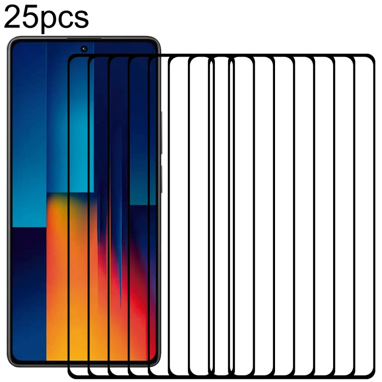 25pcs 9H HD 3D Curved Edge Tempered Glass Film