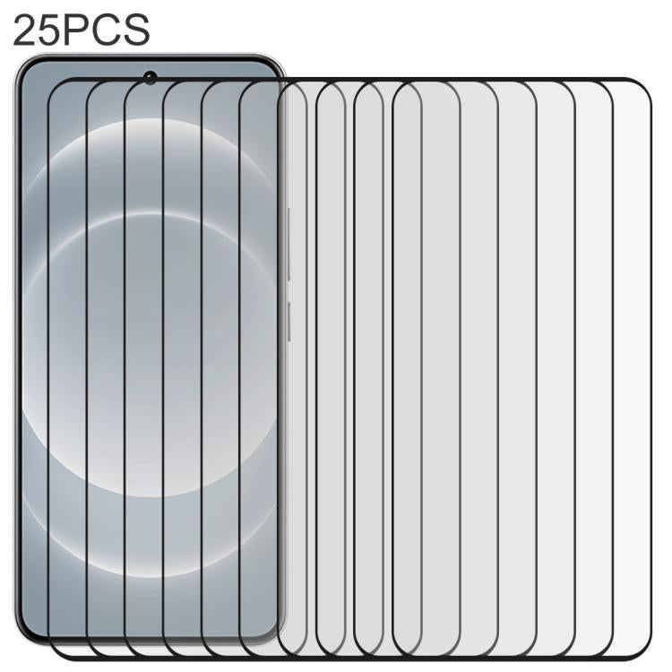 25pcs 9H HD 3D Curved Edge Tempered Glass Film