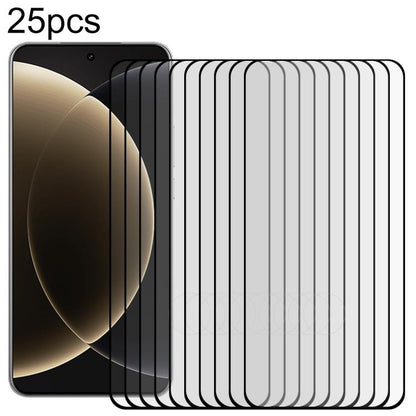 25pcs 9H HD 3D Curved Edge Tempered Glass Film