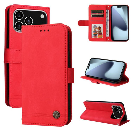 Skin Feel Life Tree Leather Phone Case, For iPhone 18 Pro / 17 Pro, For iPhone 18 Pro Max / 17 Pro Max, For iPhone 17e / 16e, For iPhone 17, For iPhone Air, For iPhone 16 Pro Max, For iPhone 16 Pro, For iPhone 16 Plus, For iPhone 16, For iPhone 15 Pro ...