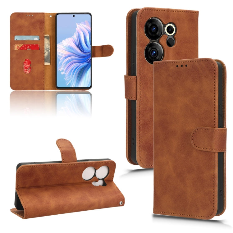 Skin Feel Magnetic Flip Leather Phone Case, For Tecno Spark Go 2025 / Spark Go 1, For Tecno Pop 9, For Tecno Spark Go 5G, For Tecno Camon 30S Pro, For Tecno Pova 6 Neo, For Tecno Camon 30 4G, For Tecno Spark 20 Pro, For Tecno Spark 20, For Tecno Pop 8 ...