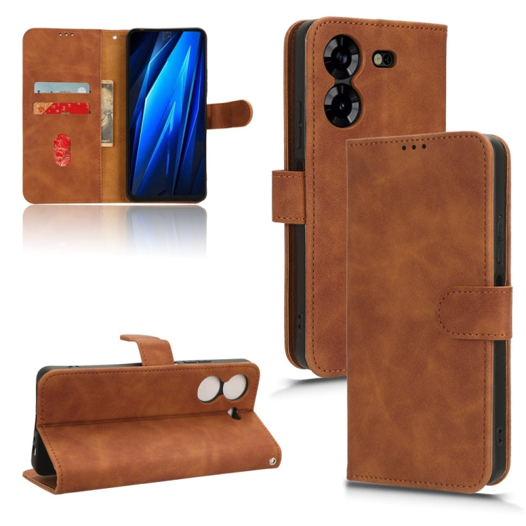 Skin Feel Magnetic Flip Leather Phone Case, For Tecno Spark Go 2025 / Spark Go 1, For Tecno Pop 9, For Tecno Spark Go 5G, For Tecno Camon 30S Pro, For Tecno Pova 6 Neo, For Tecno Camon 30 4G, For Tecno Spark 20 Pro, For Tecno Spark 20, For Tecno Pop 8 ...