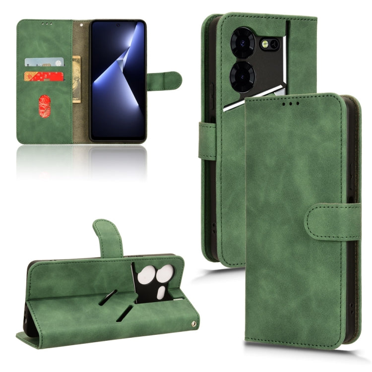 Skin Feel Magnetic Flip Leather Phone Case